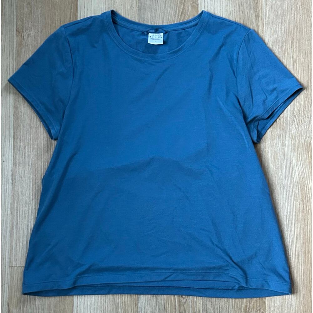 Athleta Air Out Cinch‎ Tee Shirt in Jay Blue Size M
